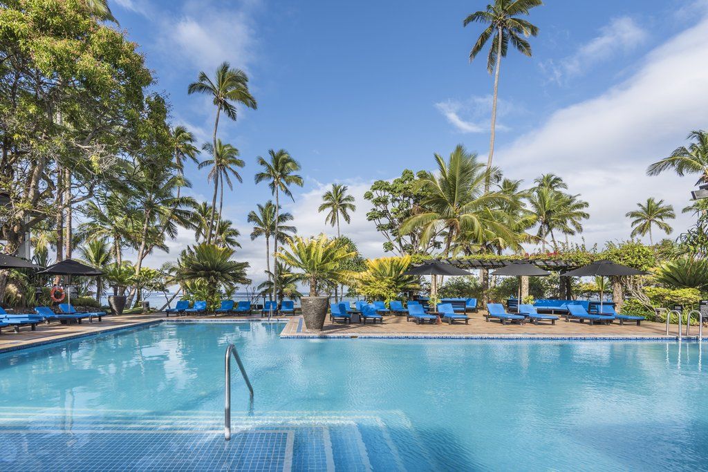 The Warwick Fiji Otel Korolevu  Dış mekan fotoğraf Pool at the hotel
