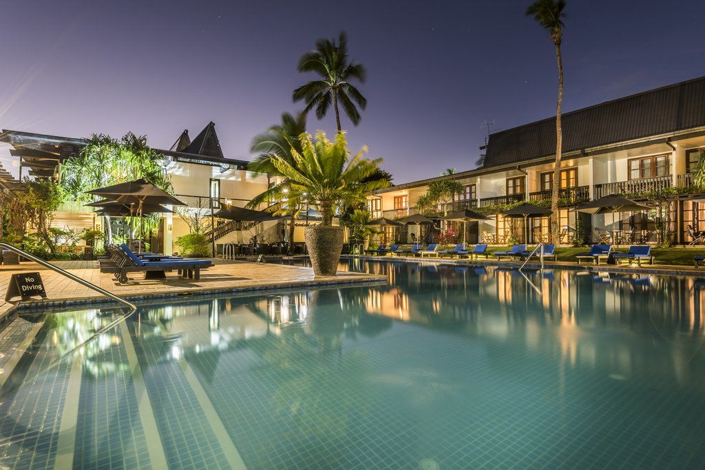 The Warwick Fiji Otel Korolevu  Dış mekan fotoğraf The pool at the hotel